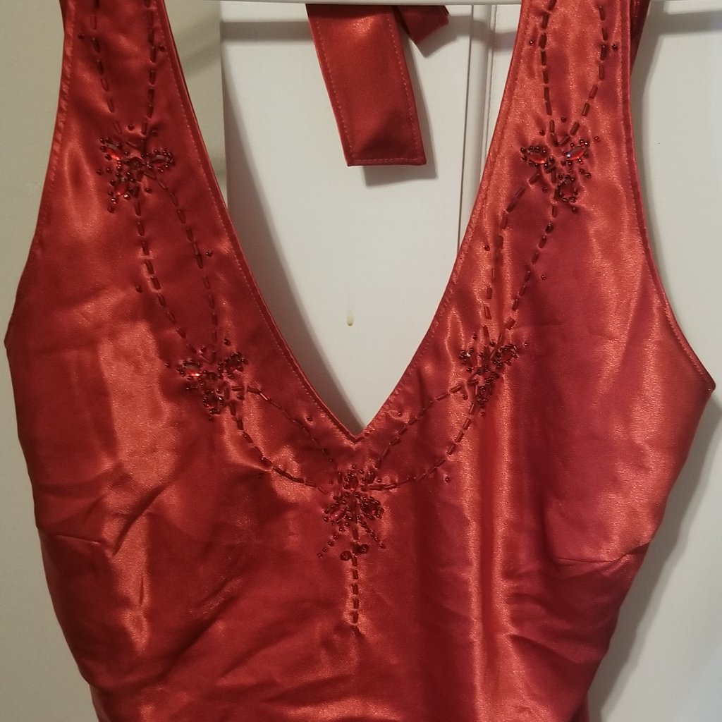 Satin Red Top Lane Bryant Brand New